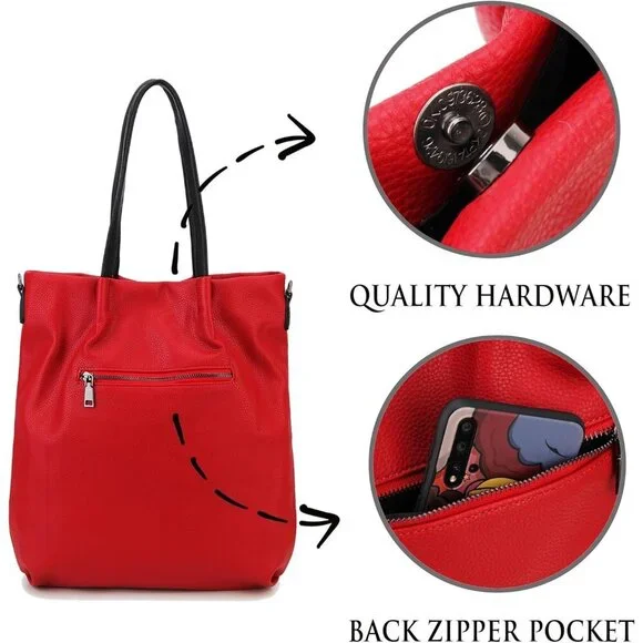 Women Novelty Lady Face Satchel Handbag Fashion Top Handle Tote Bag Red B